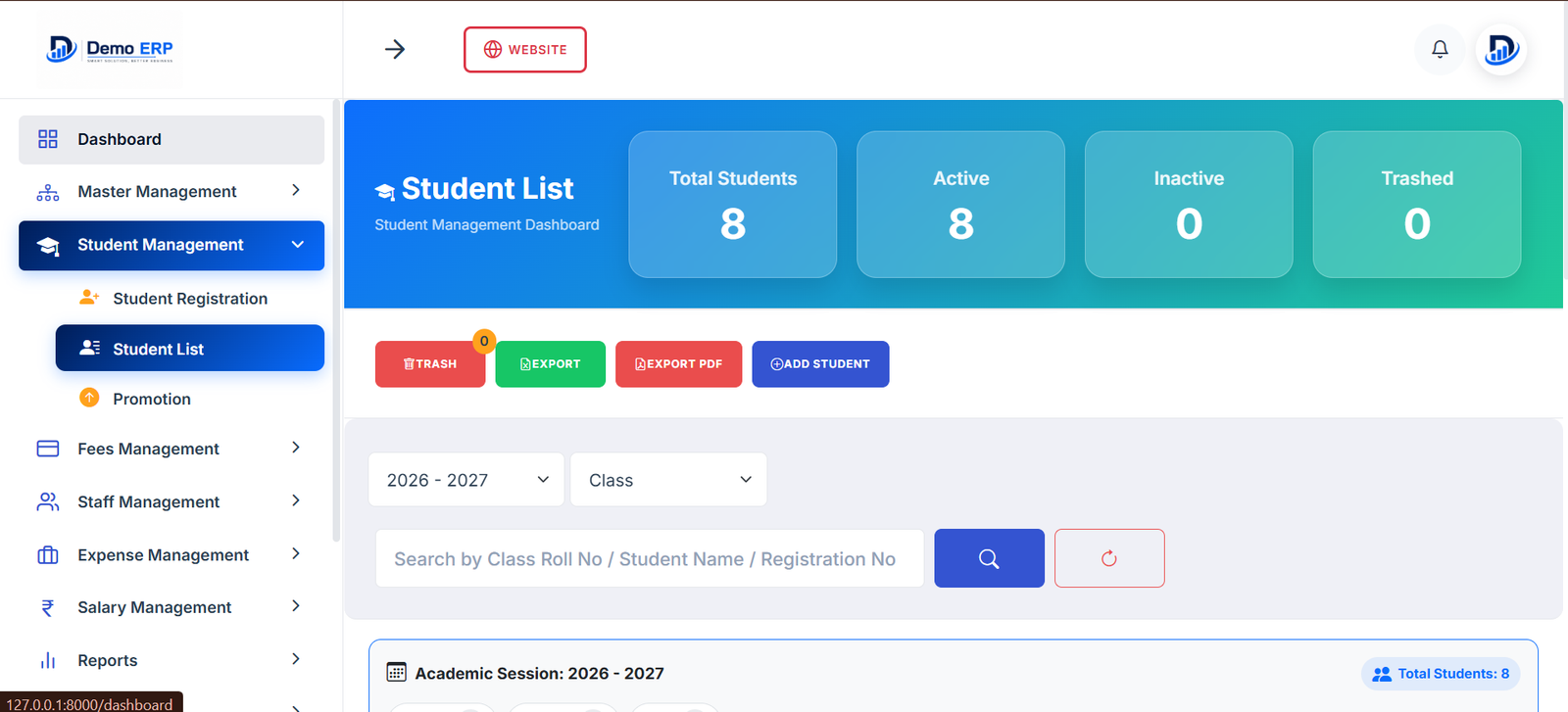 ERP Dashboard